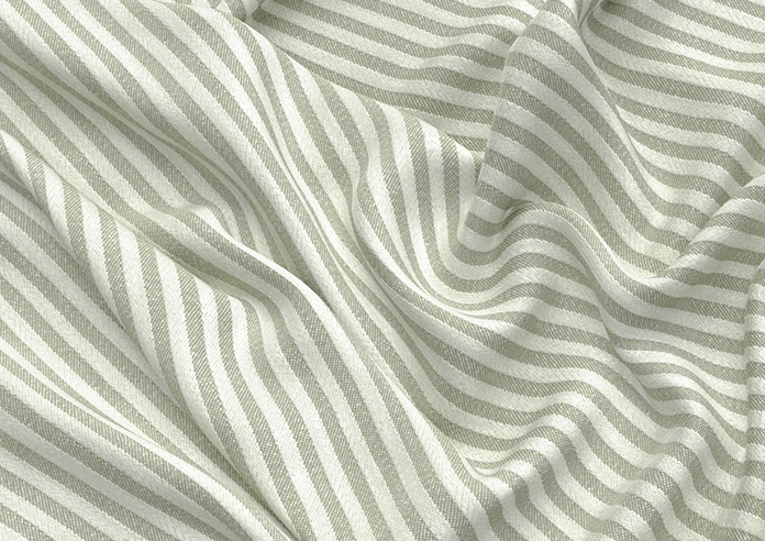 Emily Bond Oscar Stripe, Sage - Made to Measure Curtains - Image 4